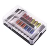 12 Way 12V 24V Car Blade FUSE BOX BOX BLOCK مع مجموعة ضوء تحذير مؤشر LED لقارب السيارات البحرية TRIKE6911123