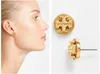 Fashion-New arrival Brand name hollow round geometry Stud Earring in 1.1cm women wedding gift jewelery Free Shipping PS6629