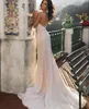 abiti sexy sirene da spiaggia in pizzo sequestro di abiti da sposa boho senza schienale a sedere in perline che sweep robes de marie