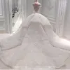 2020 vestido دي noiva الكرة ثوب فساتين الزفاف قبالة الكتف كاتدرائية قطار الرباط يزين ثوب الزفاف للكنيسة مخصص