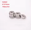 100 pcs F698ZZ F698Z F698-ZZ F698 Z ZZ blindado 8x19x6mm Miniatura flange Rolamento De Esferas profundo sulco 8 * 19 * 6mm