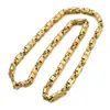 Men039s Collana a catena bizantina Girocollo in acciaio inossidabile in oro e argento Brand New Fashion Charm Punk Jewelry Gift M075011902