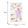 Cartoon Cute Unicorns Star Heart Wall Stickers Nordic Style Kids Room Livingroom Decor DIY Home Stickers murali Sticker