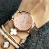 Fashion M Flower design Brand Watches women's Girl style Metal steel band Quartz Wrist Watch M72