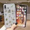 Dla iphone 11 pro max xs max xr x 8 7 6 plus moda spersonalizowane wygodne ręce uczucie srebrnej folii projektu