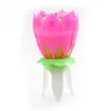 Lotus Flower Candle Singlelayer Musique Bougie Lotus Bougies Bandle Bandle Party Cake Music Sparkle Cake Candles1024671