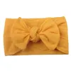 New Baby Turbante Headband Soft Nylon Headwraps Bow Nó Headbands Bandas De Cabelo Stretchy Crianças Meninas Moda Acessórios