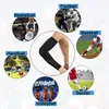 2PCS Elbow Sleeve Padded Compression Arm Forearm Guard Sports Sleeves Protective Pads Support for Football Basketball Baseball Cycling