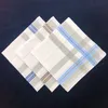 12PCS 40 * 40CM Light Color Cotton Men's Handkerchief Small Square Scarf Refreshing Sweat Absorption