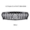 1 stuk Diamond Black Styles Front Auto Grilles voor CLA W117 ABS GT Silver Style Nier Mesh Grille