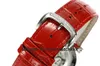 GS 2019 Nouvelles montres de designer pour femme FM.800 Automatique Saphir Full Diamond Boîtier en acier Bracelet en cuir de veau Boîtier transparent Dos Montres pour dames