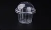 100pcs Clear Pudding Cup Disposable Plastic Cups Lid Small Plastic Containers Dessert Box Wedding Birthday Party Supplies