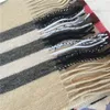 Wholesale scarf 100% cashmere classic checked scarf Soft cashmere scarf men's and women's scarves 180 * 30cm