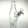 7-Zoll-Glas-Becherbang mit 14mm weiblicher Hukahn-Dazemäntel-männliche Schüssel dicke Flasche DAB-Rig-Wasserbongs-Recycler-Medium-Rigs