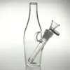 7-Zoll-Glasbecher-Bong mit 14 mm weiblichem Wasserpfeifen-Downstem-männlichem Kopf, dicke Flasche, Dab-Rig-Wasserbongs, Recycler, mittlere Rigs