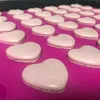 Сердце образный Macaron Пресс-формы для пищевых продуктов Силиконовые Macaron выпекание сдобы Духовка Pad Macaron Liner Fondant торт Кондитерские изделия