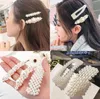 Pince à cheveux en perles pour femmes, nouvelle mode, Design coréen élégant, pinces à cheveux en métal, épingle à cheveux mignonne pour fête, accessoires pour cheveux