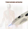 Pluma de meridiano de acupuntura eléctrica para terapia de mano, detector de puntos de pulso para el cuidado de la salud, estimulador para aliviar el dolor con pantalla Digital