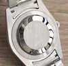 남성 시계 자동 기계식 운동 시계 사파이어 크리스탈 스테인레스 스틸 캘린더 42mm 조절 가능한 비즈니스 남성 손목 시계