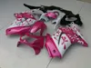 Injektionsfeoking för Kawasaki Ninja ZX250R ZX 250R 2008 2012 Bodywork EX250 08 09 10 12 Rosa Fairings Body Kit KH101