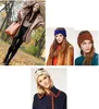 23 stil damer virka bågar knut turban wraps stickade huvudband hårband vinter öra varmare beanie hårband huvudbonad tillbehör