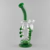 30 cm groene percolator glazen waterpijp bong: tabakspijp