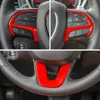 4PCS ABS Steering Wheel Trim Emblem Kit Sticker Decoration Cover for Dodge Charger 2015+ Interior Accessories