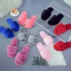 Winter Warm Fur Slippers Fluffy Slide furry slipper Natural Home Shoes Girl Comfortable Flat Heel Slipper designer slippers T2D5042