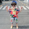 Zomer Kleding Sets Cartoon Boys Suits Casual Kinderkleding T-shirt + Shorts 2 stks Retail B949