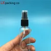 100 pcs Free Shipping 10 30 50 60 100 ml Clear Transparent Spray Bottles Black sprayer Perfume Parfume Cosmetic