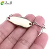 100pcs Amostra de pesca colher Lures 3,5 centímetros 3,7g 8 # ganchos giratórios rígido Bait / Colheres / metal pesca isca pesca com mosca transporte livre