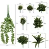 8st artificiell saftig fake växt faux succulent landskap lotus blomma arrangera hem trädgård bord dekorera parti dekorativa