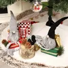 حاكمة جالسة تومتي عيد الميلاد جنوم ديمة ديكور على طاولة التماثيل سانتا الحلي هدية العطلة