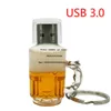 Partihandel Priser Real Capacity Beer Cup 4G 8G 16G Pen Drive 32g Minne Creative Bottle Style USB Flash Drive Gift USB3.0 Stick 128GB