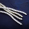 Cadenas heladas 6 mm Hip Hop Joyería de diseño de lujo Collar para hombre Bling Diamond Cadena de tenis Hiphop Link Rapero Moda Oro Plata Encantos