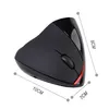 Mouse wireless ricaricabile USB 24 GHz con topo ottico Ergonomicr verticale5730516