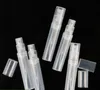 3 ml reseficka plast parfympump atomizer små parfym spray flaskor plastprov flaskor 3 ml för kosmetika