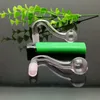 Pipe in vetro Fumo di narghilè soffiato Fabbricazione Bong soffiati a mano Classica caldaia S in vetro rosa e accessori per narghilè