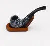 Hot-selling marble ceramic pipe straight handle acrylic pipe hollow design non-ironing handicraft products
