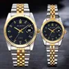 Guardare Coppia 2019 Mens Watches superiore di marca di lusso della vigilanza del quarzo delle donne orologio da polso Ladies Dress Moda amanti vigilanza casuale CJ191116