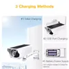 1080P Panel Solar Energía Inalámbrica Impermeable PIR HD Cámara Seguridad Vigilancia CCTV