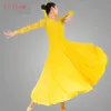 Abiti da ballo da ballo standard 2019 manica di pizzo di alta qualità flamenco gonna danzante donna economica stage waltz ballroom dress1