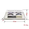 Magnetiska ögonfransar flytande eyeliner set magnetiska naturliga långa vattentäta falska ögonfransar förlängningsögon kosmetiska sminkverktyg rra1068