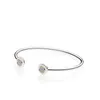 Wholesale-Open Bangle Luxury Designer Jewelry for Pandora 925 Sterling Silver Set CZ Diamond Women's Bracelet with Box