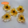 500pcs 7cm Cabeças de flores de seda artificial de seda para Acessório de Garland Diy Aderetes da festa de casamento Decorative2917