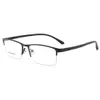 Montures de lunettes optiques pour hommes d'affaires ultra-légers pour la myopie, monture de lunettes de Prescription à charnière en métal TR demi-monture F613