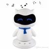 Mini Portable Cute Robot Smart Bluetooth-högtalare med musiksamtal Handsfree TF MP3 AUX-funktion för alla Bluetooth-enheter