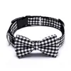 PLAID Printing Camouflage Pets Dog Collar Cute Rands Bowknot Valp Katter Neck Bow Tie Bulldog Decoration Collar