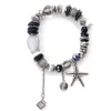 femmes bijoux design gros- luxe bracelets perles en pierre naturelle Serials mer charme Bracelet GLACÉ Bracelet NE1103