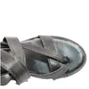 Sandali moda Zeppe estive Sandali da donna Piattaforma Cintura in pizzo Arco Infradito Open Toe Scarpe col tacco alto Donna Donna 9909w Y19070203